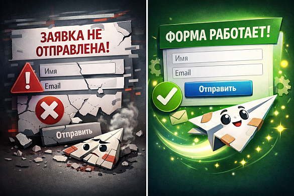 Форма отправок заявок заработала